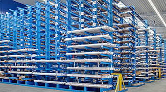 cantilever racking for the metal trade