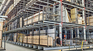 mobile cantilever racking system